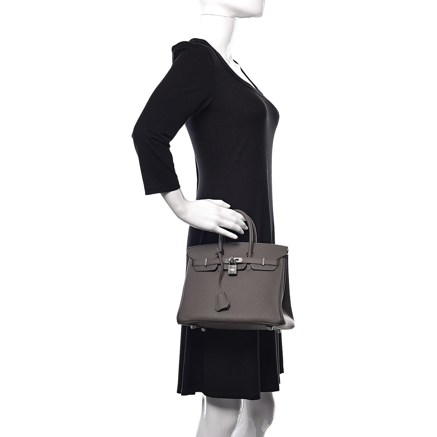 Hermes Togo Birkin 25 Etain 2 of 36