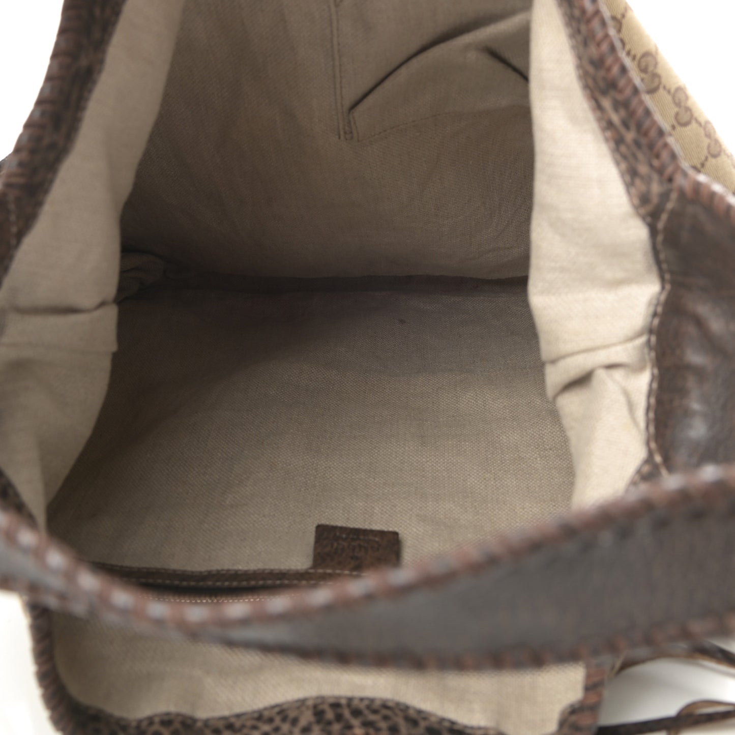 Monogram Large New Jackie Shoulder Bag Dark Brown