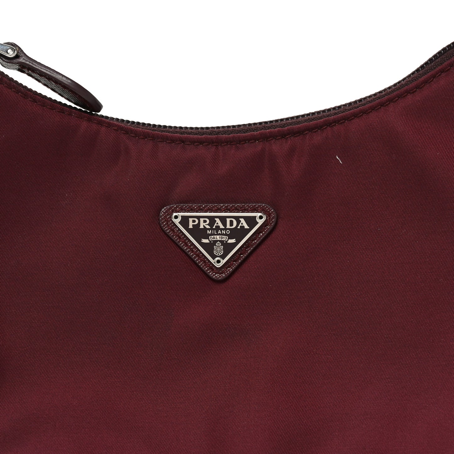 Tessuto Nylon Saffiano Mini Re-Edition 2005 Bag Bordeaux