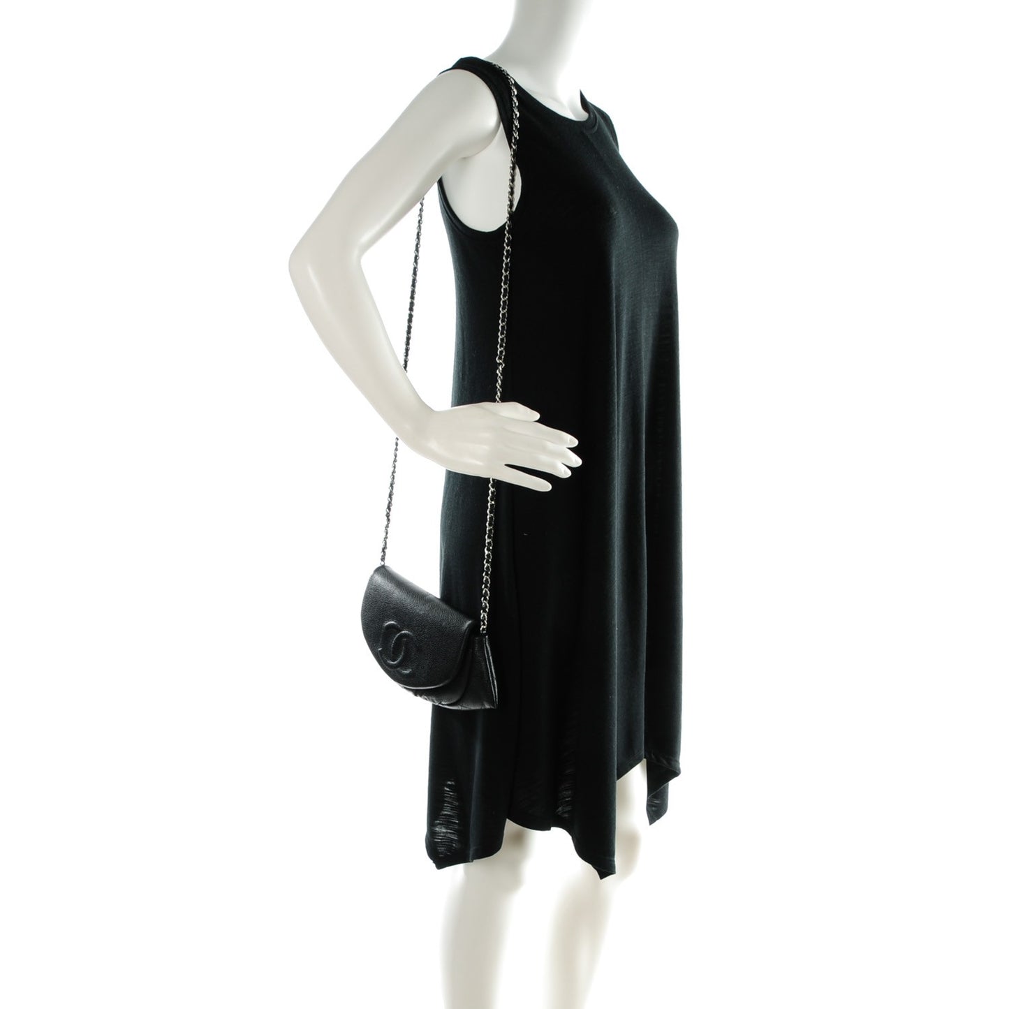 Caviar Half Moon Wallet On Chain WOC Black