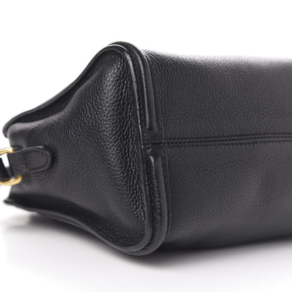 Alexander McQueen Pebbled Calfskin Mini Skull Padlock Zip Around Tote Black 15 of 20