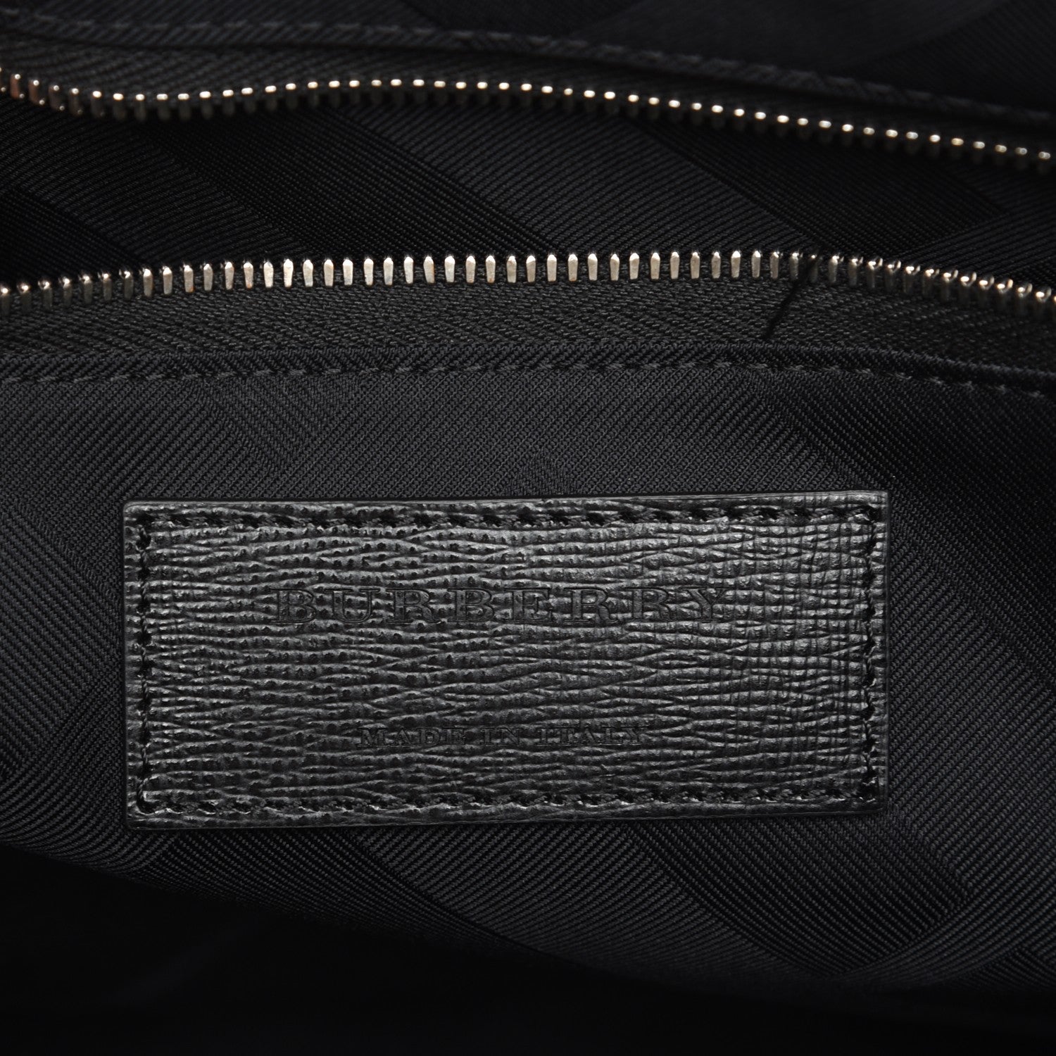 Burberry Textured Calfskin Barrow Briefcase Black 6 of 8