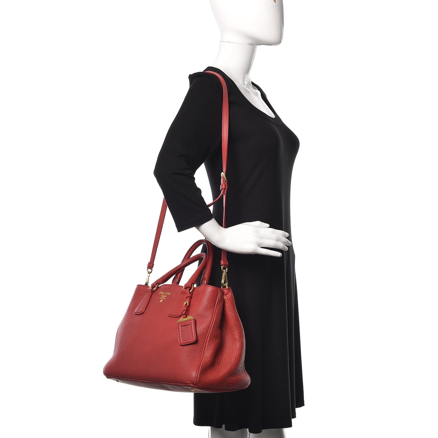 Vitello Daino Tote Rosso