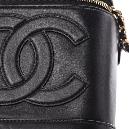 Chanel Lambskin Timeless Vanity Cosmetic Case Black 9 of 13