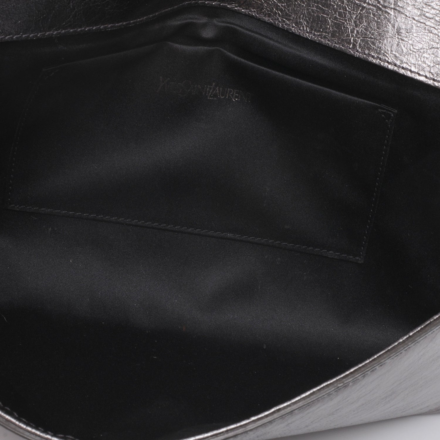 Saint Laurent Metallic Belle de Jour Clutch Silver 5 of 8