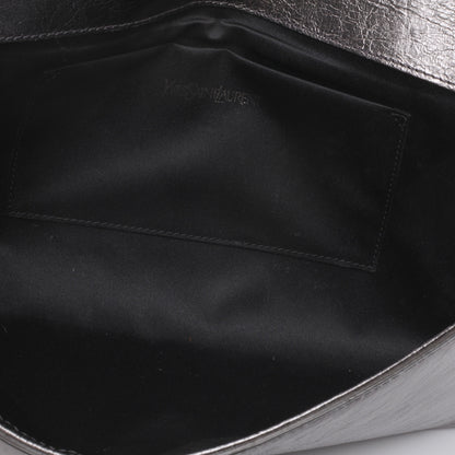 Saint Laurent Metallic Belle de Jour Clutch Silver 5 of 8