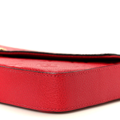 Louis Vuitton Empreinte Pochette Felicie Chain Wallet Scarlet 12 of 12