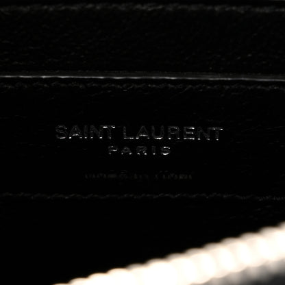Saint Laurent Calfskin Y Quilted Monogram Small Loulou Chain Satchel Black 6 of 10
