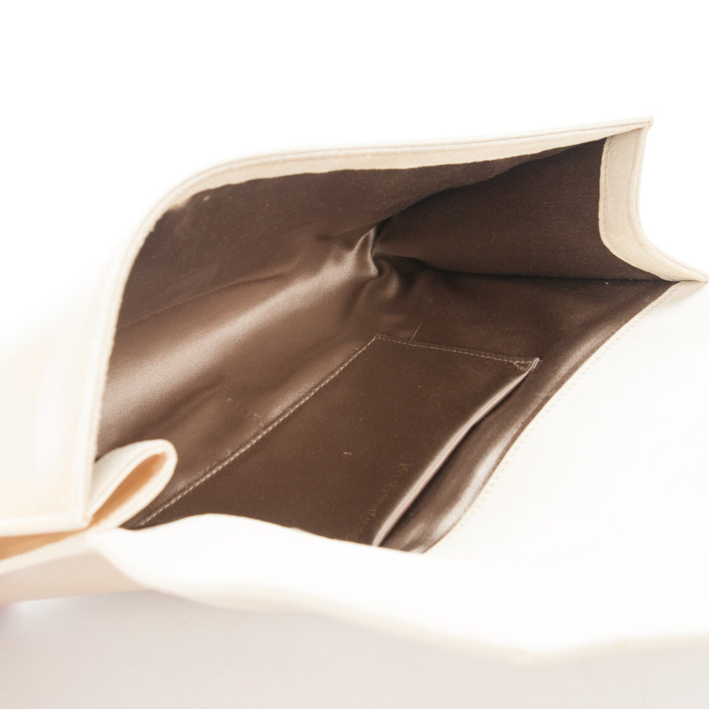 Textured Patent Large Belle De Jour Clutch Champagne Gold