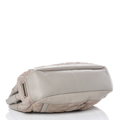 Burberry Lambskin Quilted Enmore Tote Grey 4 of 9