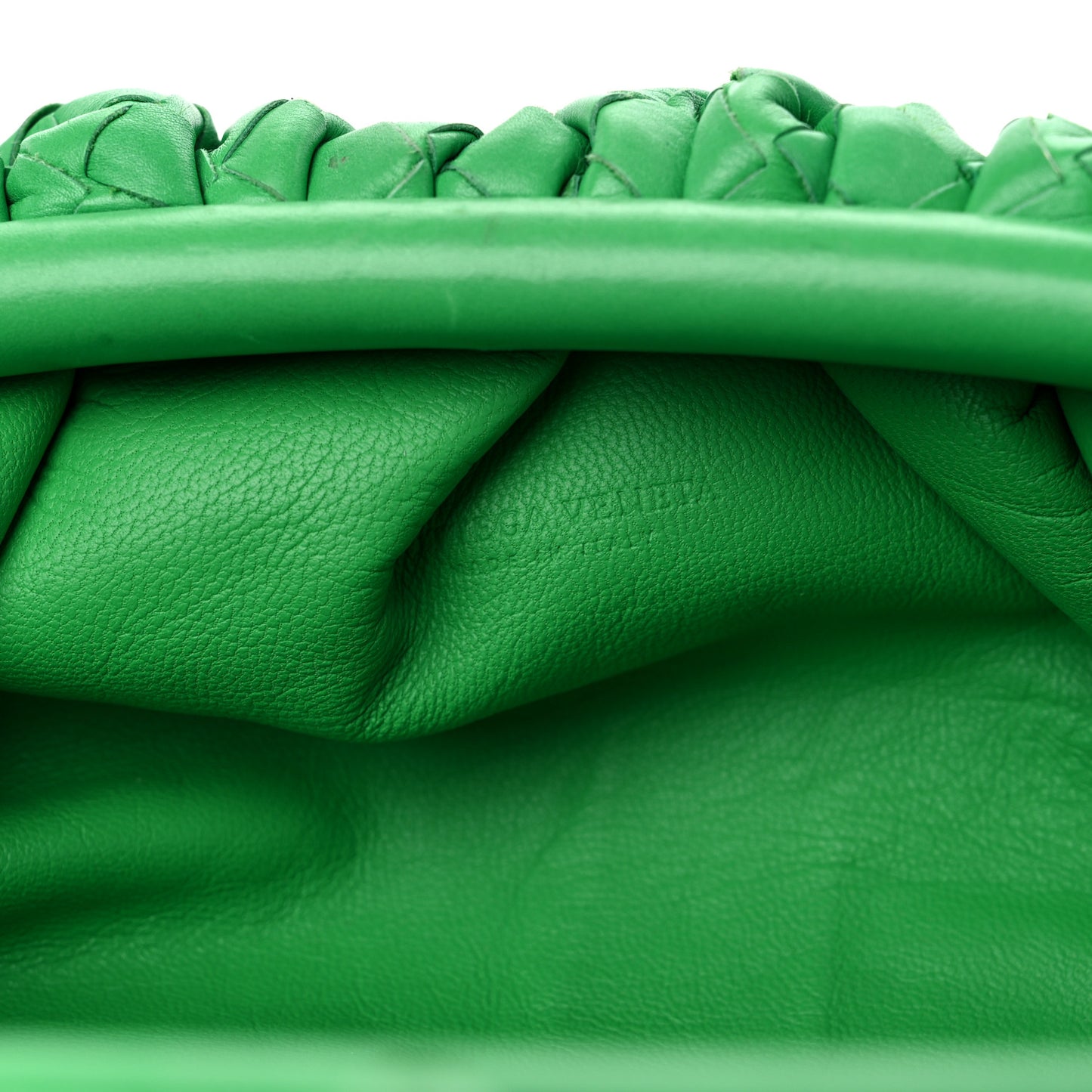Nappa Intrecciato The Mini Pouch Clutch Parakeet