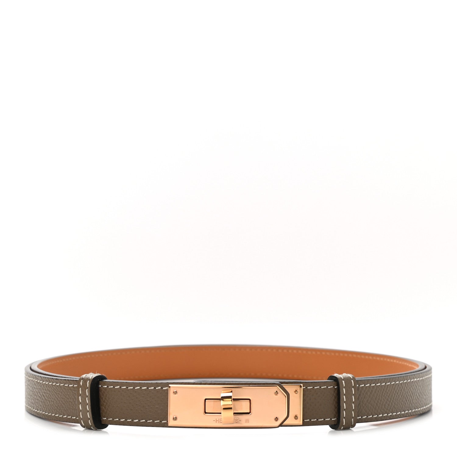 Hermes Epsom Kelly Belt Etoupe 1 of 7
