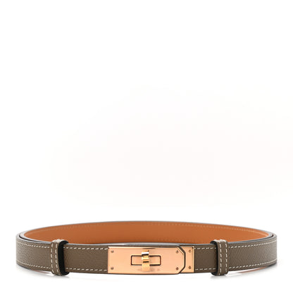 Hermes Epsom Kelly Belt Etoupe 1 of 7