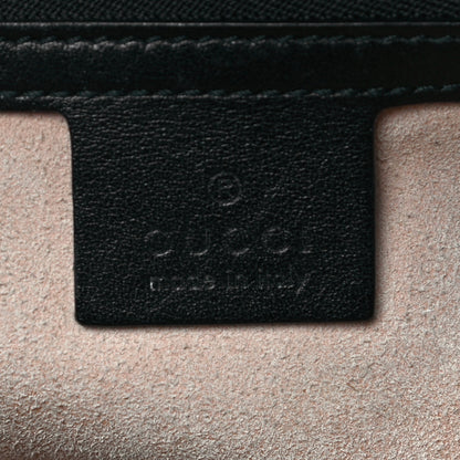 Gucci Calfskin Matelasse Sylvie Web Small GG Marmont Top Handle Shoulder Bag Black 6 of 31