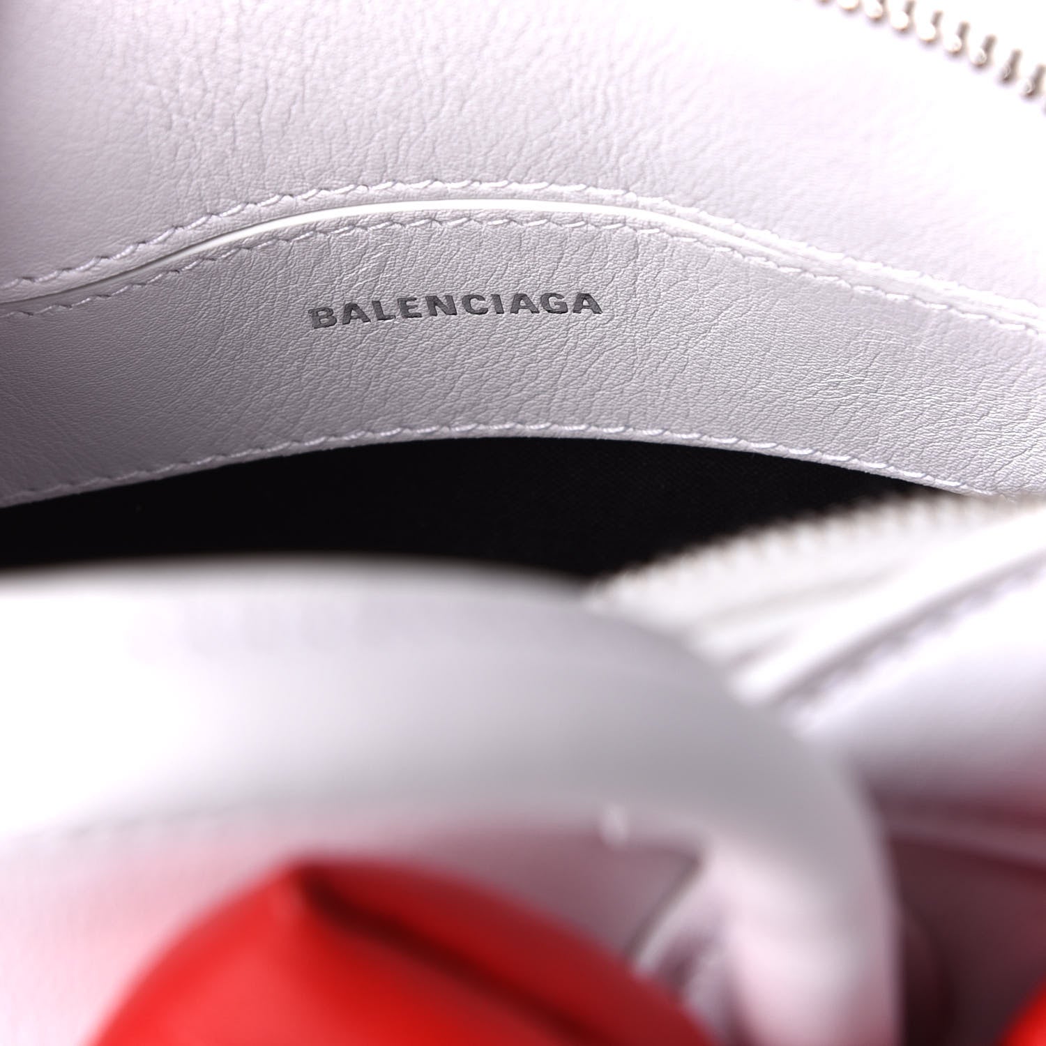 Balenciaga Calfskin Hello Kitty XXS Ville Top Handle Bag White 7 of 9