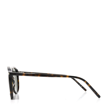 Saint Laurent Acetate Aviator Sunglasses SL 667 Tortoise 3 of 8