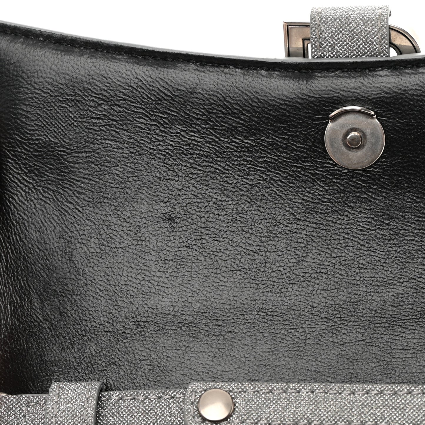 Glitter Fabric Hourglass Chain Bag Grey