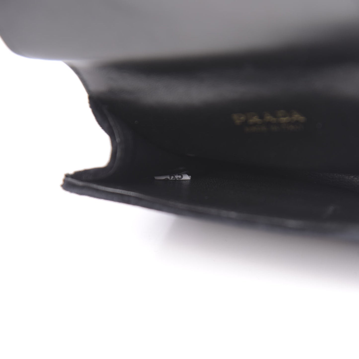 Velvet City Calfskin Micro Cahier Bag Black Alloro
