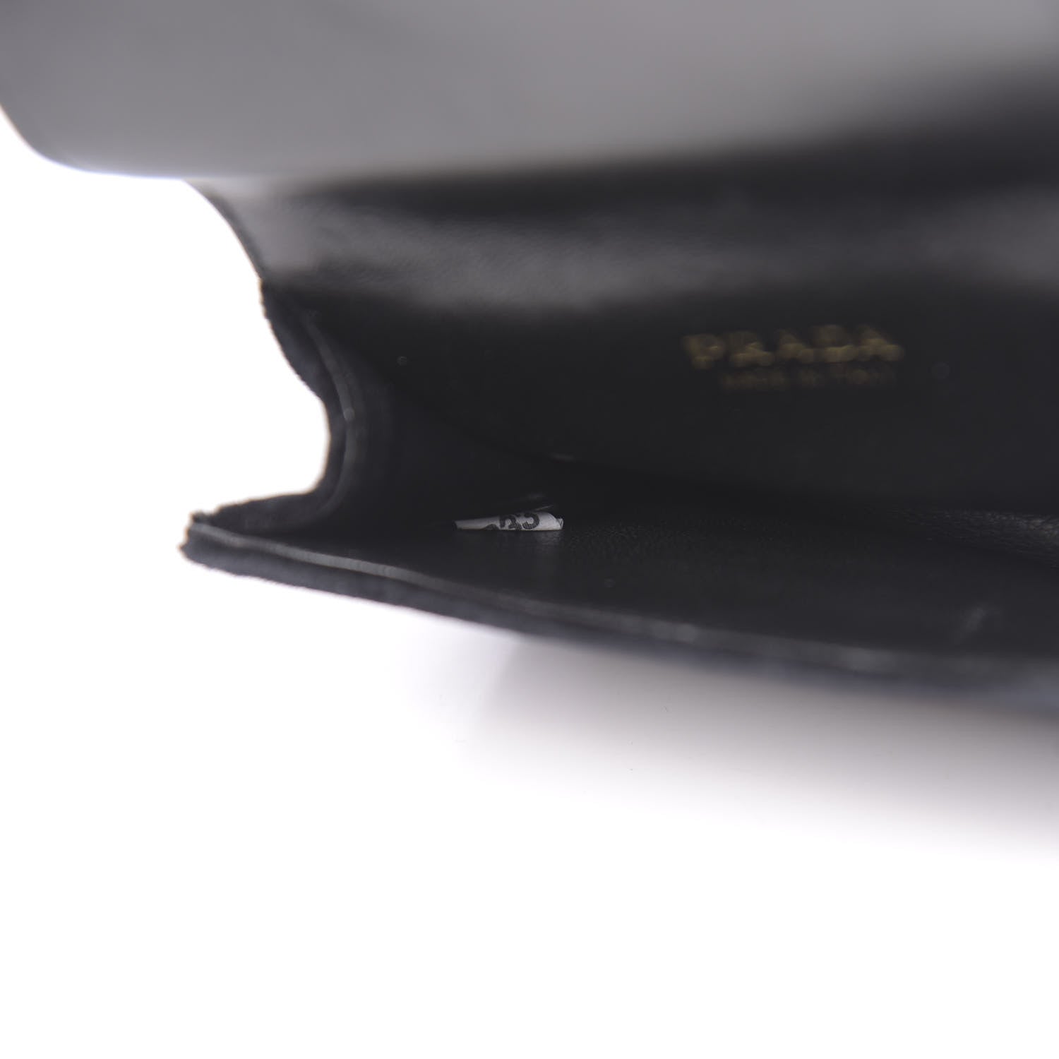 Prada Velvet City Calfskin Micro Cahier Bag Black Alloro 7 of 11