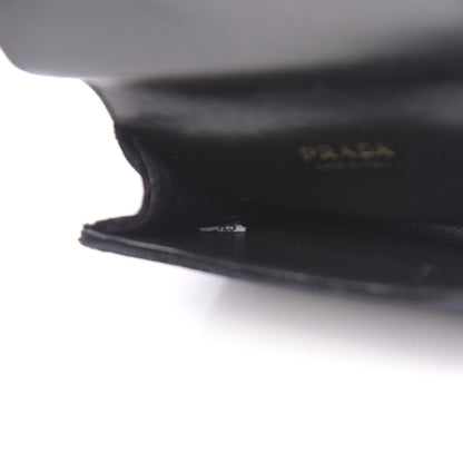 Prada Velvet City Calfskin Micro Cahier Bag Black Alloro 7 of 11