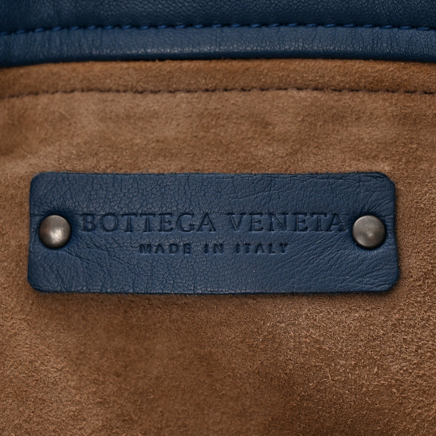 Nappa Intrecciato Small Bella Tote Navy