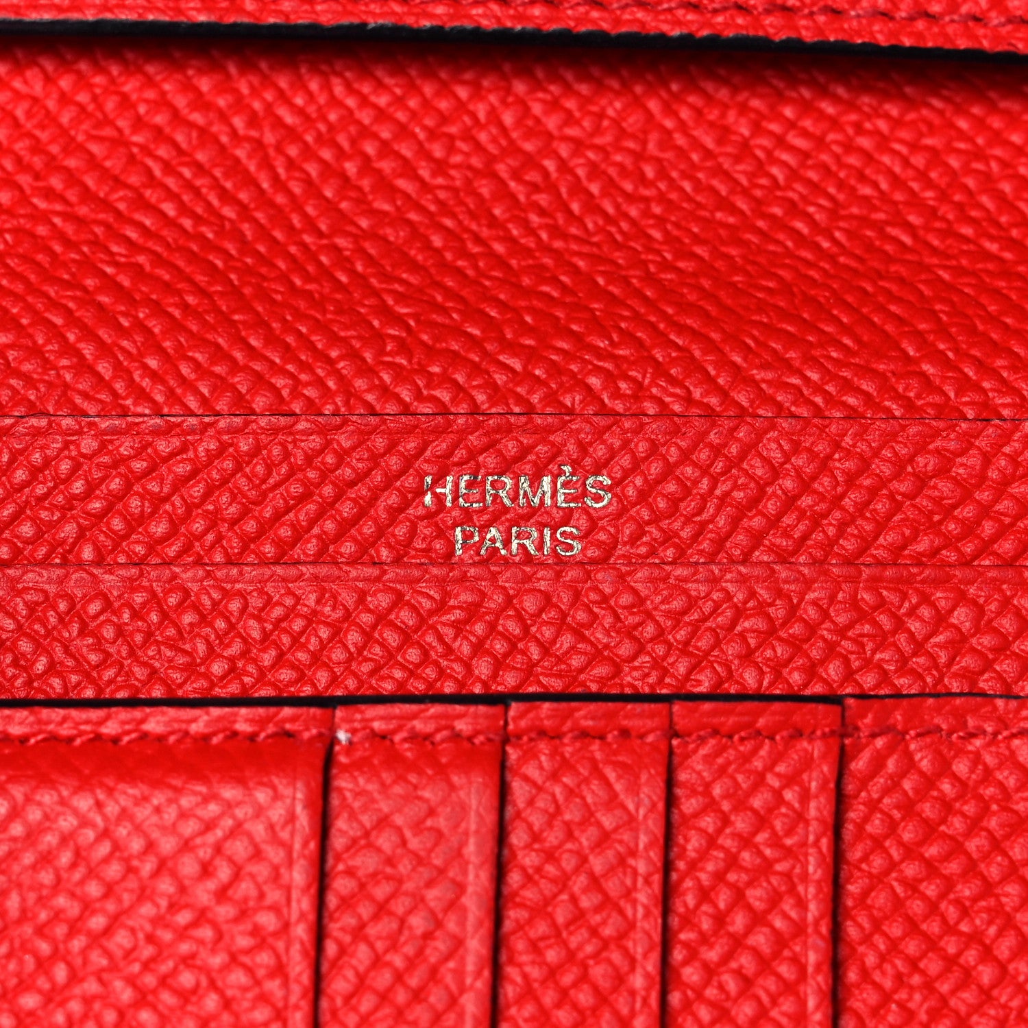 Hermes Epsom Verso Bearn Compact Wallet Bleu Du Nord Rouge De Coeur 6 of 9