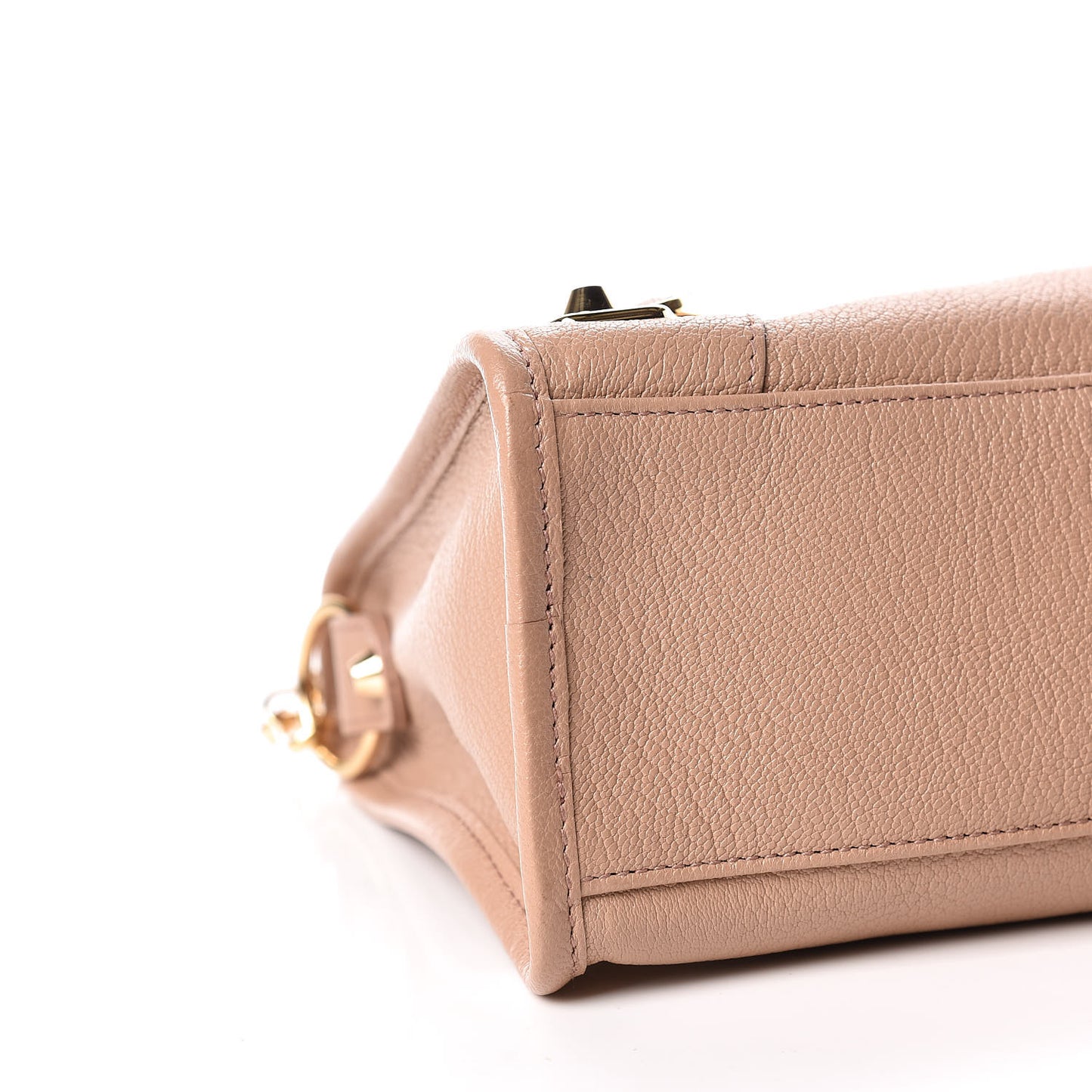 Chevre Gold Metallic Edge Hardware S City Rose Des Sables