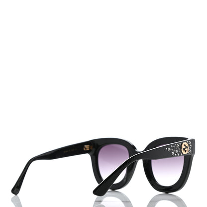Gucci Acetate Stars Cat Eye Sunglasses GG0116S Black 4 of 7