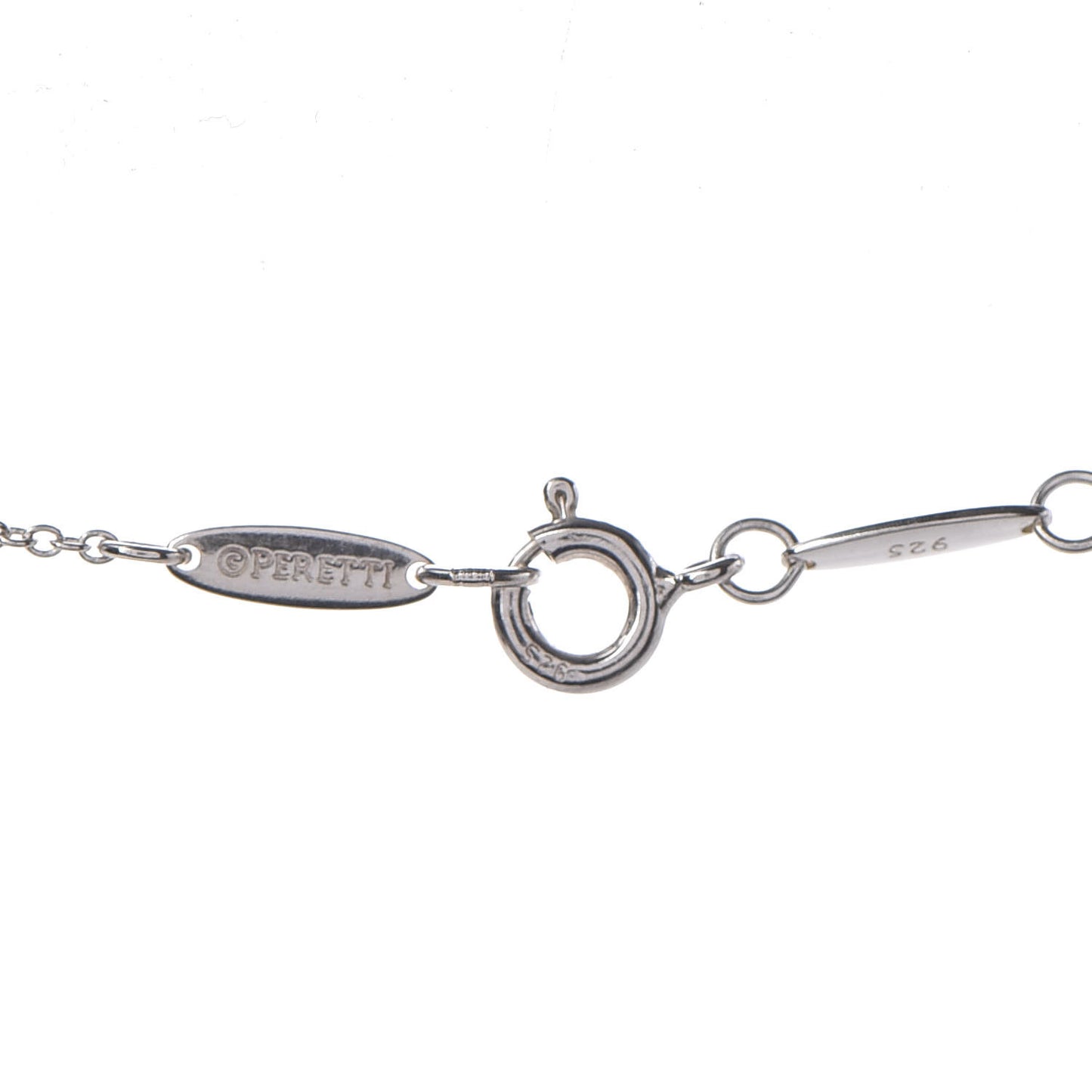 Sterling Silver Elsa Peretti Letter "T" Pendant Necklace
