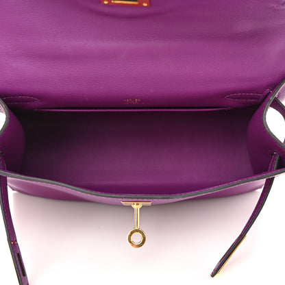 Hermes Swift Kelly Pochette Clutch Anemone 5 of 15