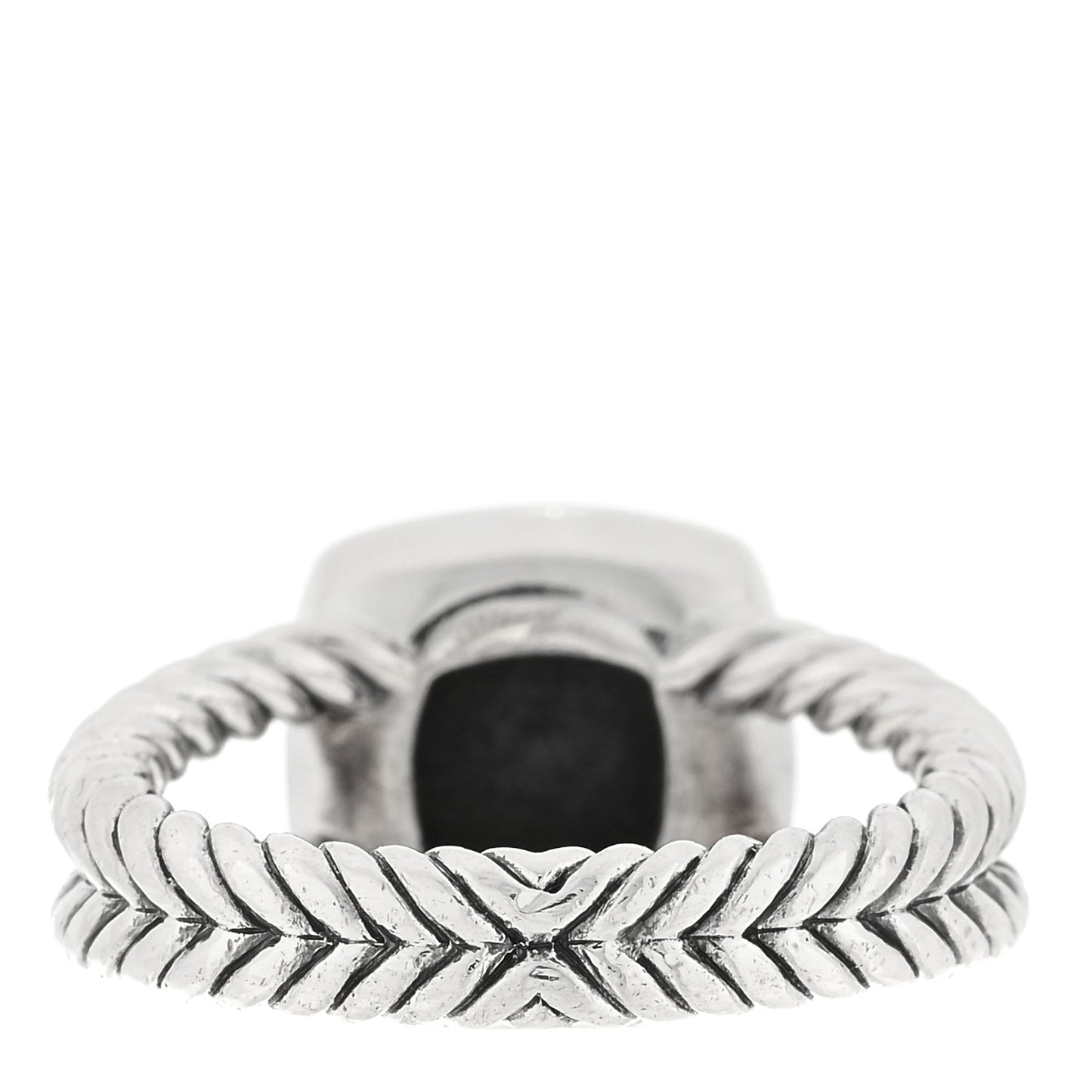 Sterling Silver Diamond Black Orchid 7mm Petite Albion Ring 52 6
