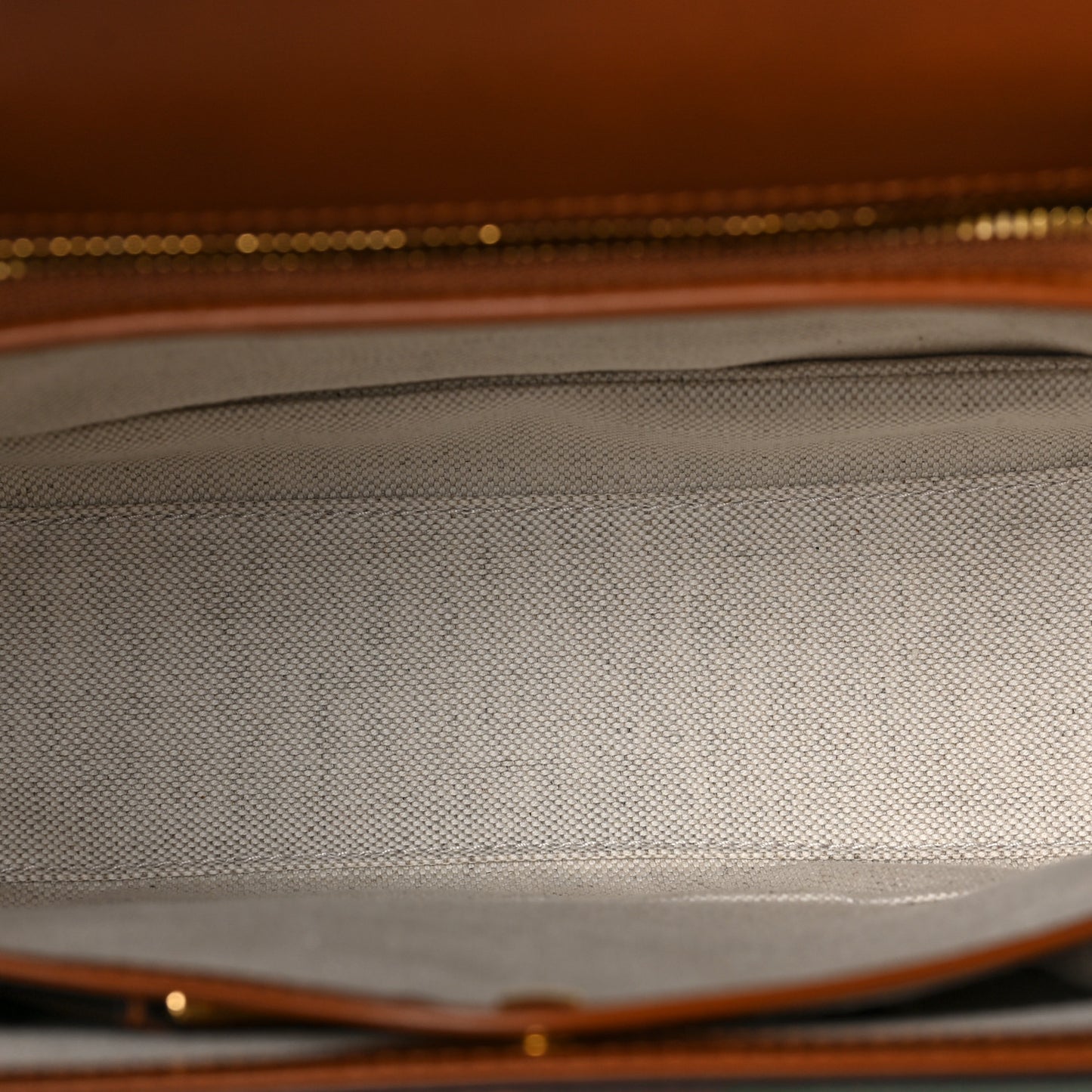 Calfskin Geometric Print Medium Bamboo 1947 Top Handle Bag Brown