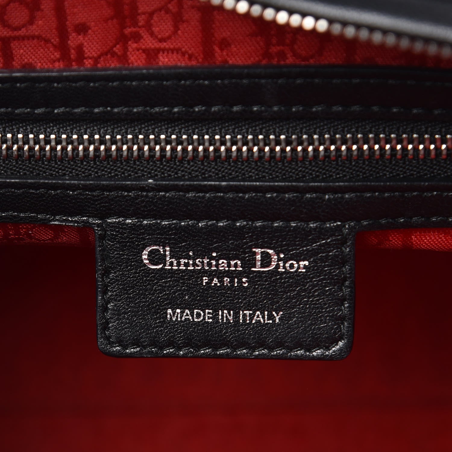 Christian Dior Lambskin Cannage Large Lady Dior Black 6 of 16