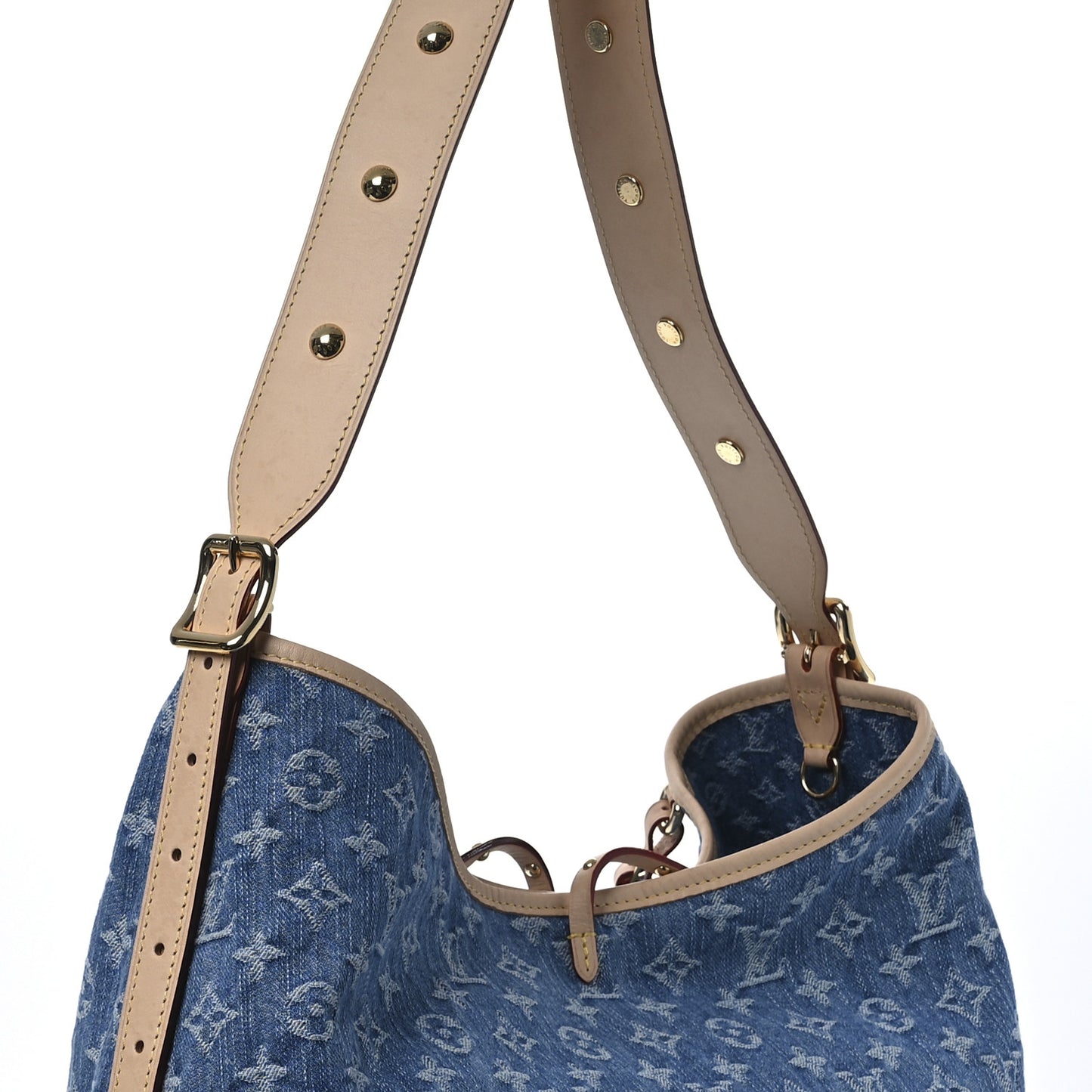 Monogram Denim CarryAll MM Blue