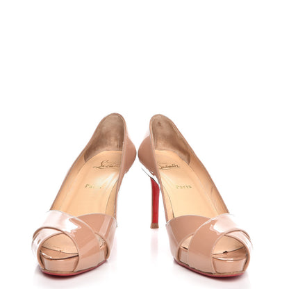 Christian Louboutin Patent Shelleymat 85 Pumps 39 Nude 5 of 10