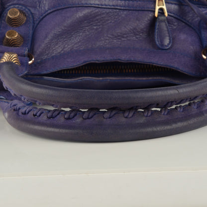 Balenciaga Agneau Giant 21 Rose Gold Hardware City Bleu Lavande 6 of 9