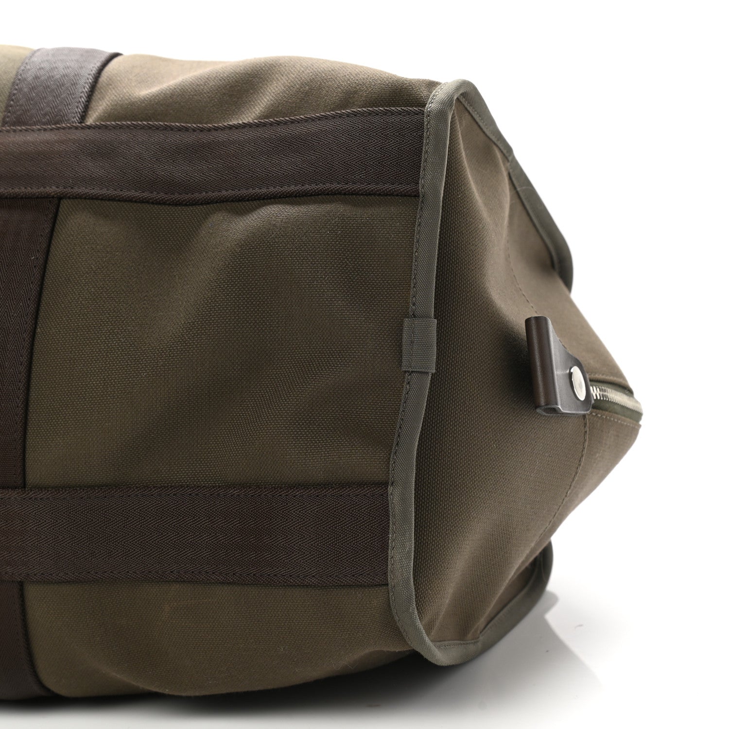 Hermes Toile Groom Boot And Helmet Bag Kaki Feu 10 of 12