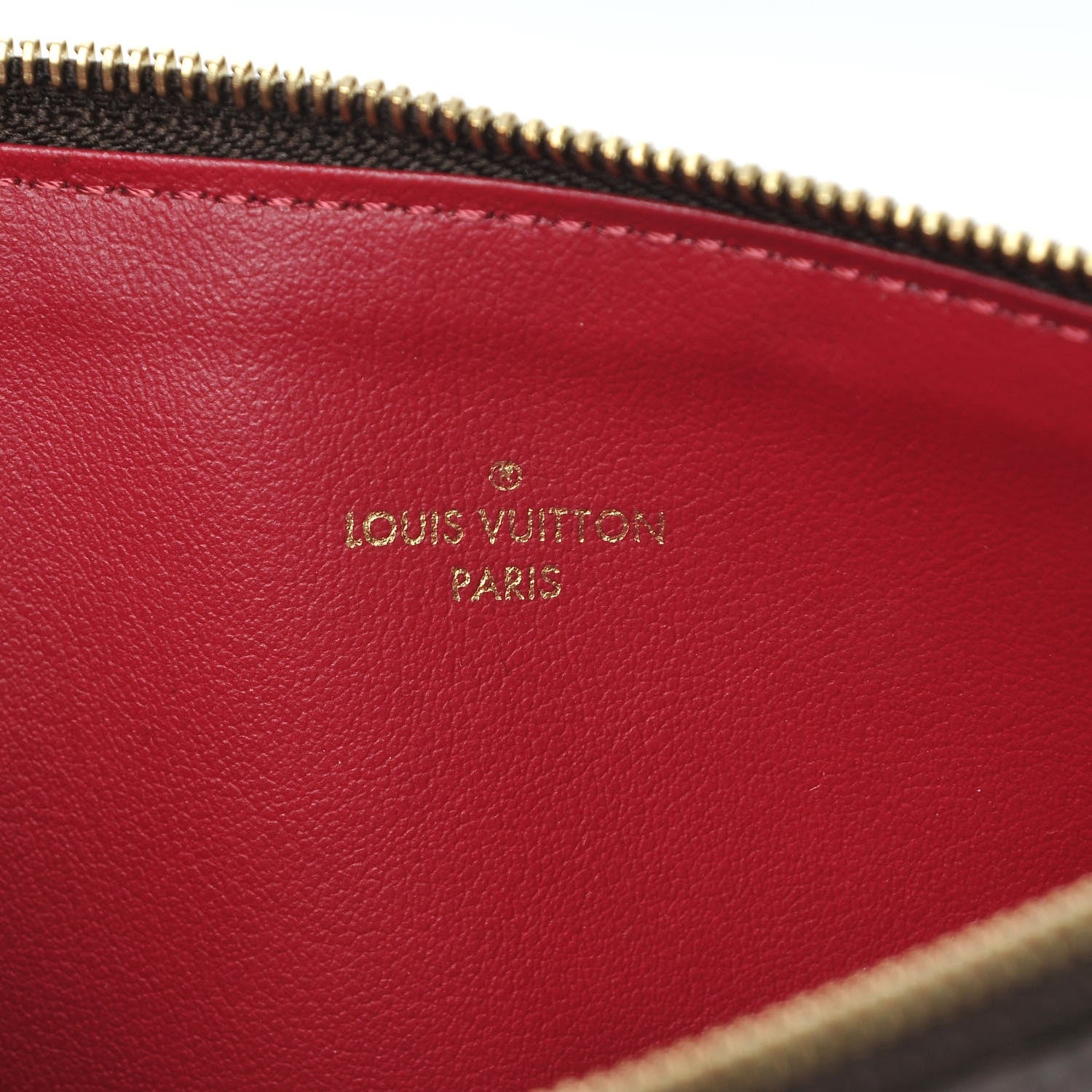 Louis Vuitton Monogram Felicie Chain Wallet Zippered Insert Fuchsia 6 of 6