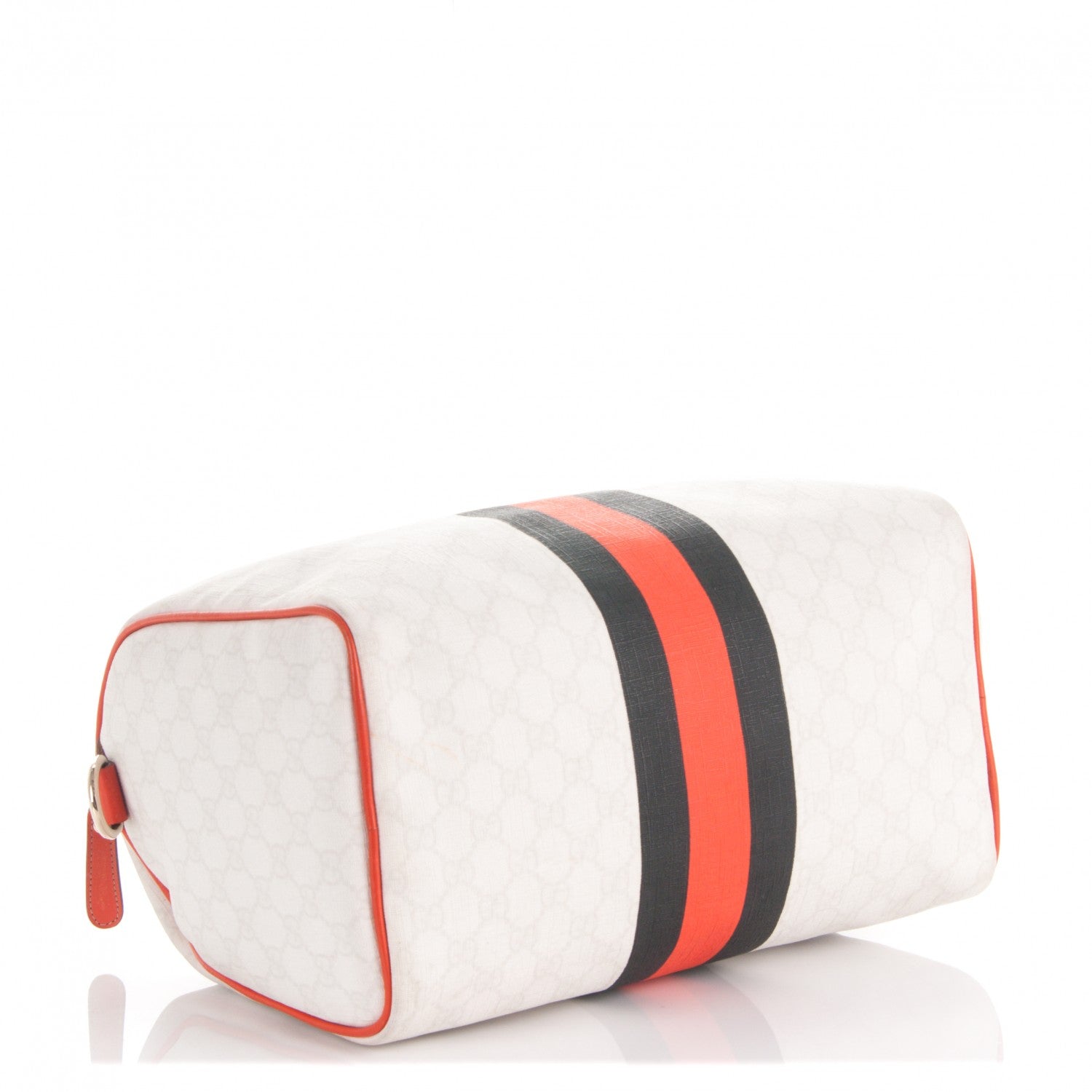 Gucci GG Plus Monogram Web Stripe Medium Joy Boston Orange 4 of 11