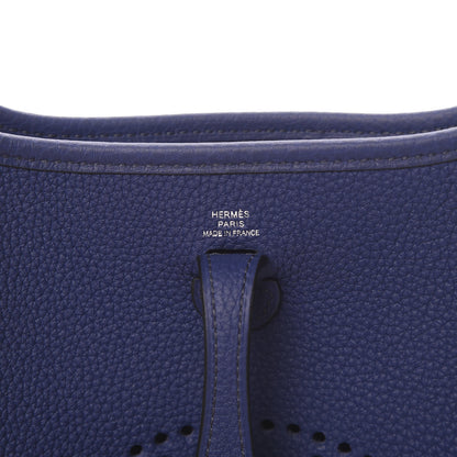 Hermes Taurillon Clemence Amazone Evelyne TPM Blue Saphir Blue Indigo 6 of 11
