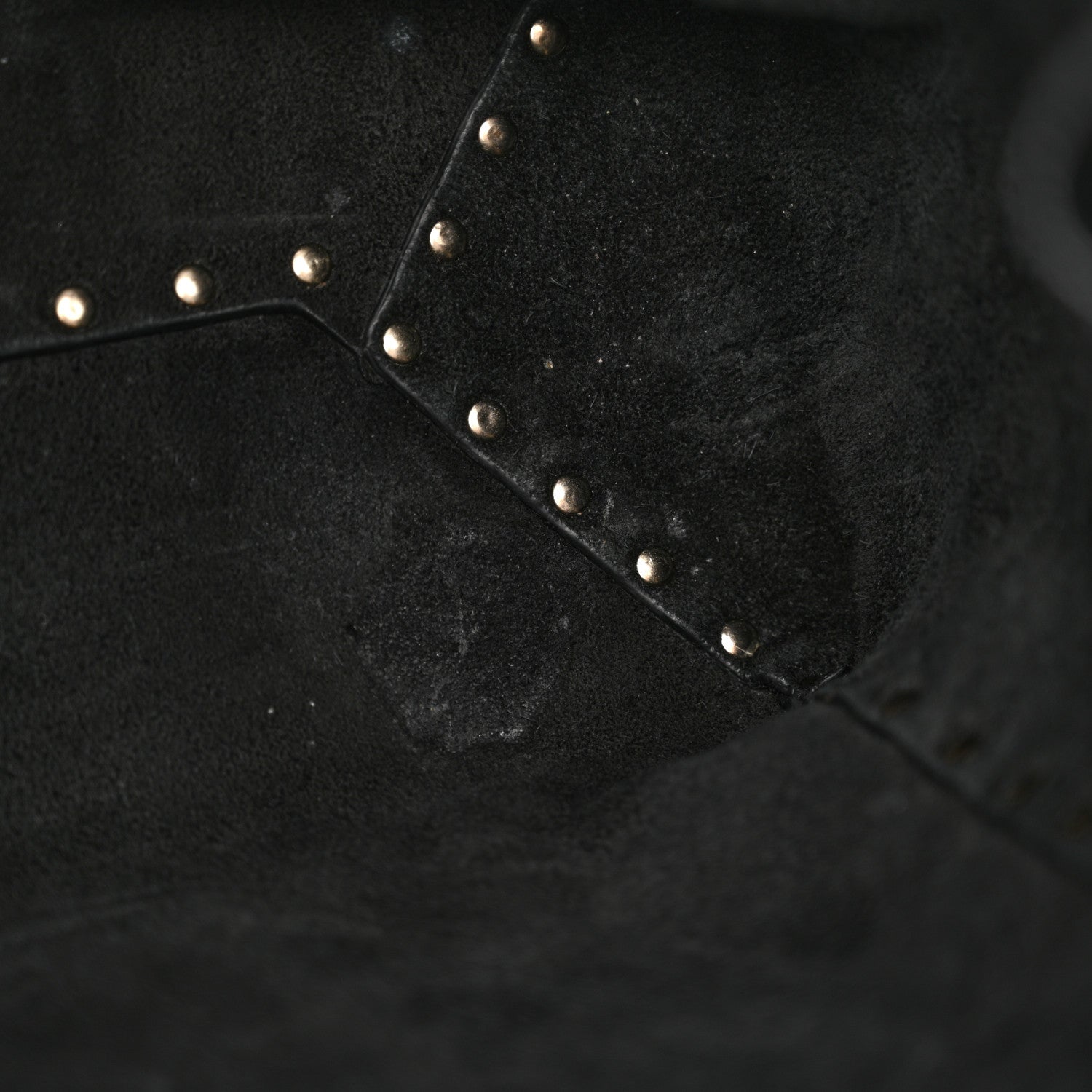 Valentino Garavani Grained Calfskin Rockstud Bucket Bag Black 12 of 12