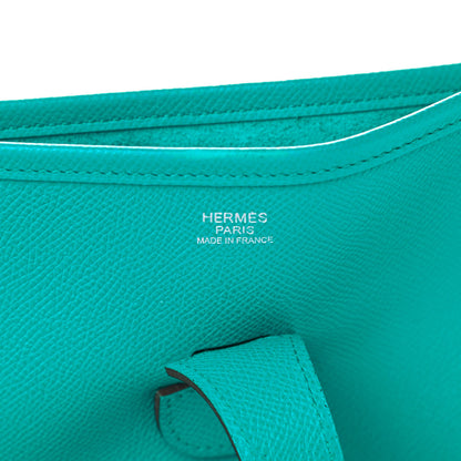 Hermes Epsom Evelyne III PM Bleu Paon 6 of 11