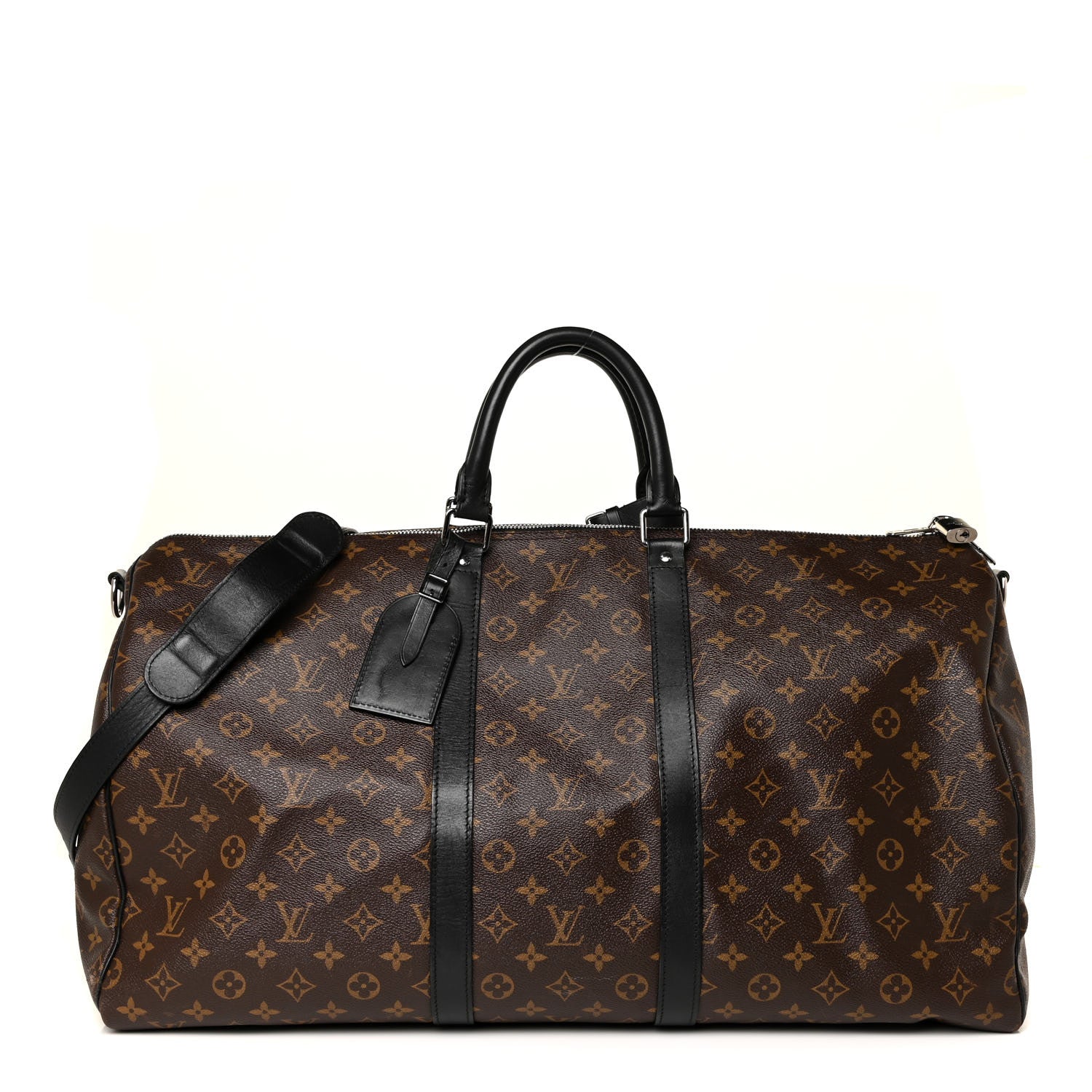 Louis Vuitton Monogram Macassar Keepall Bandouliere 55 1 of 23