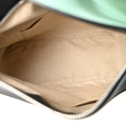 Loewe Calfskin Medium Puzzle Bag Sea Water Green White Black 5 of 10