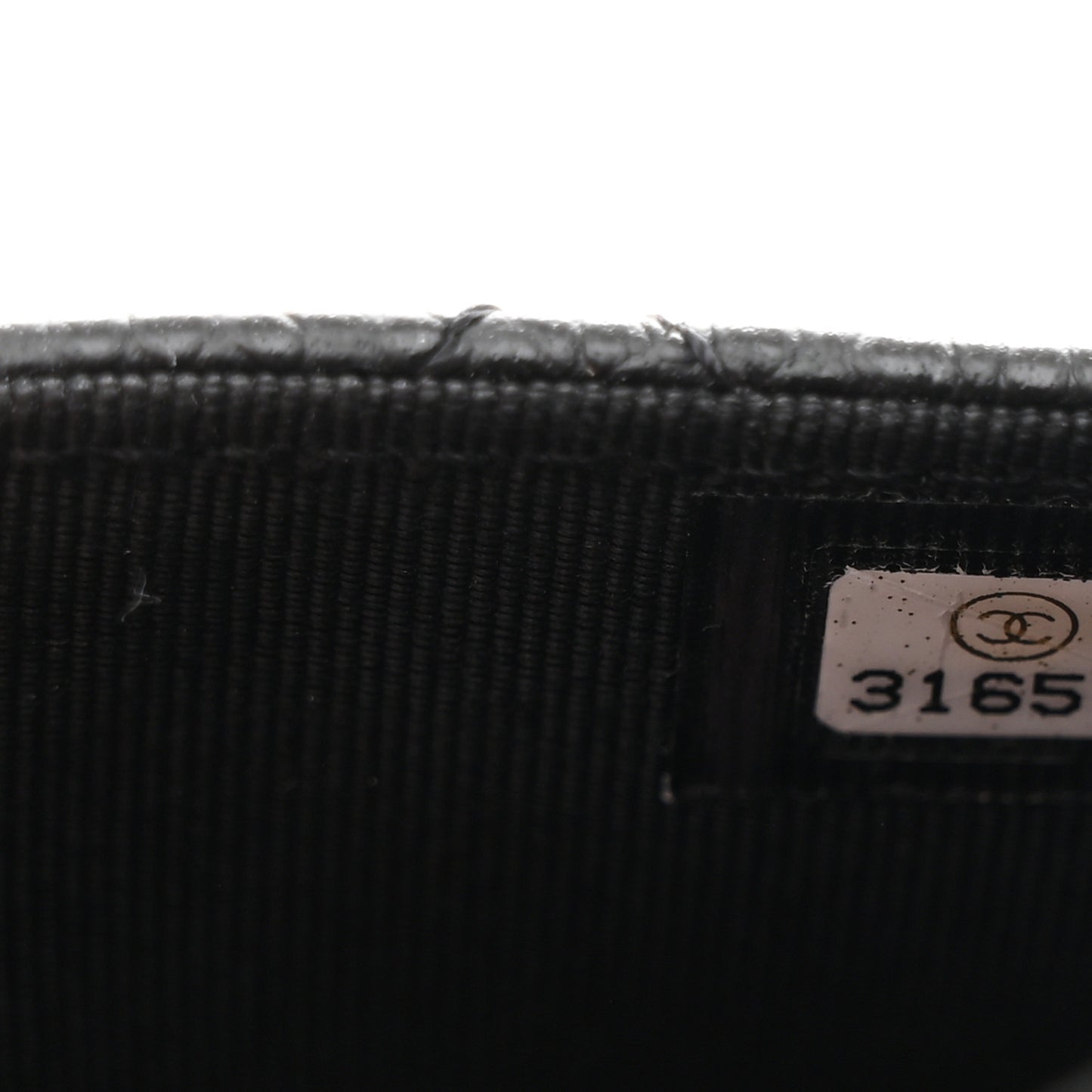 Caviar Quilted Flap Card Holder Wallet Black