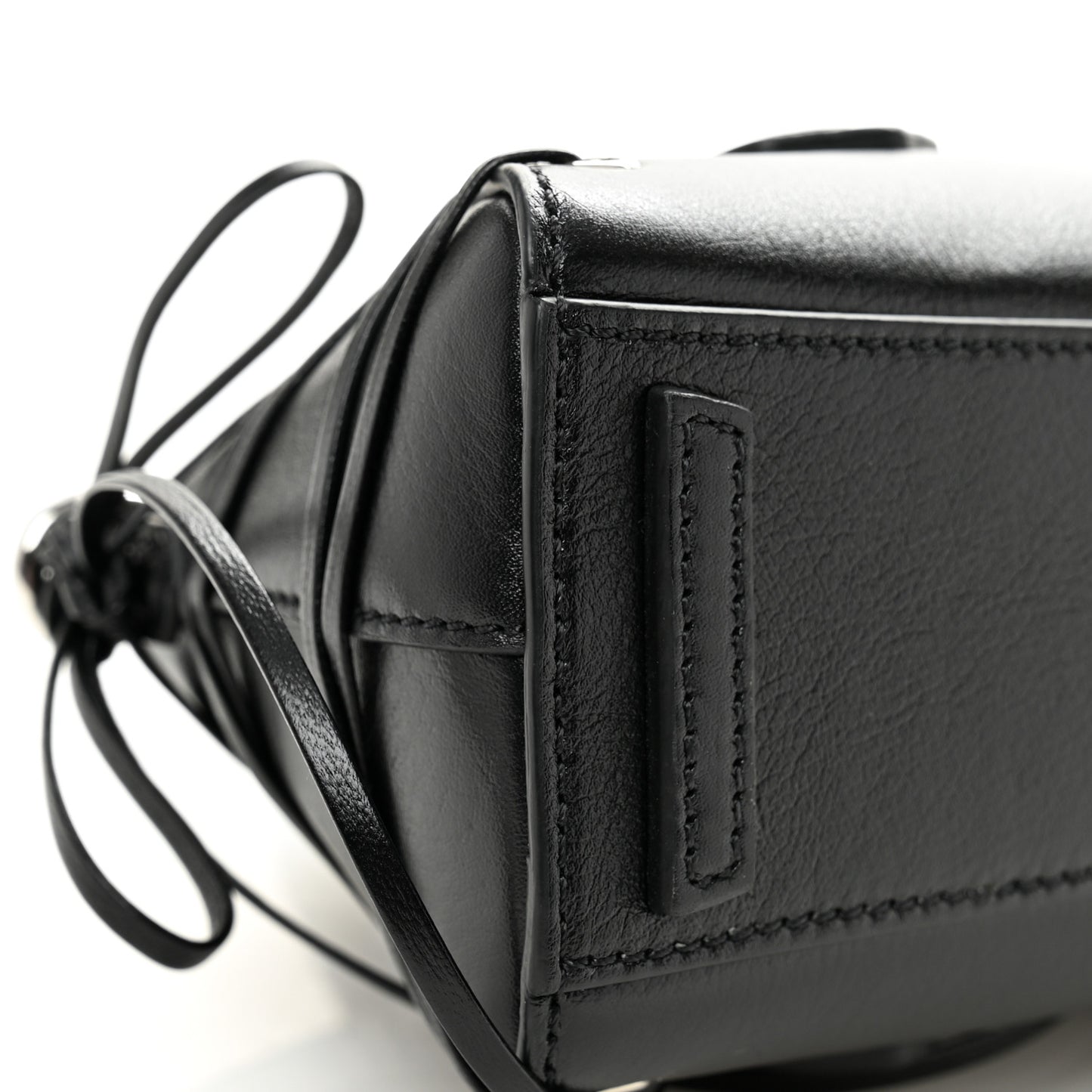 Calfskin Lace Mini Antigona Stretch Black