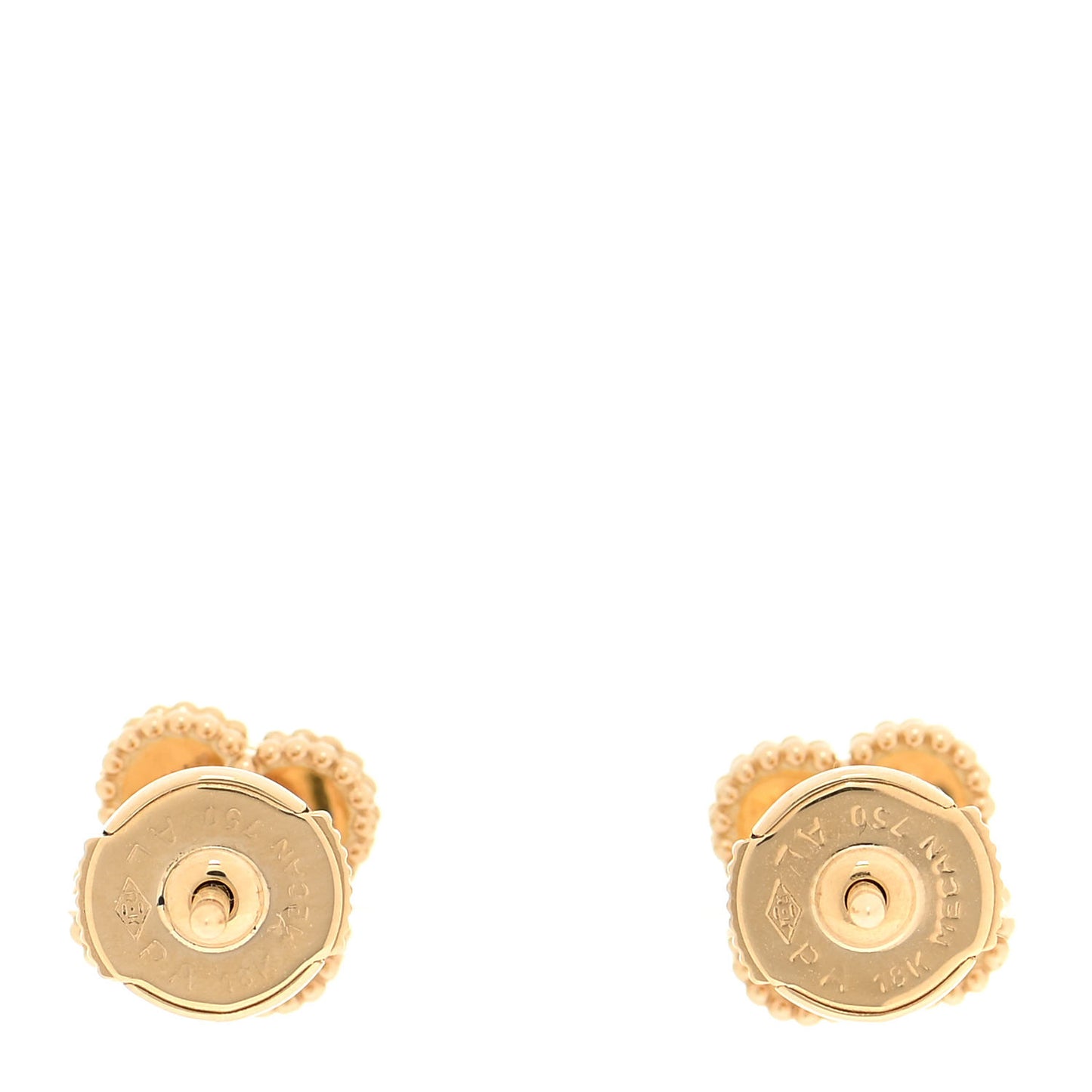 18K Yellow Gold Mother of Pearl Sweet Alhambra Earrings