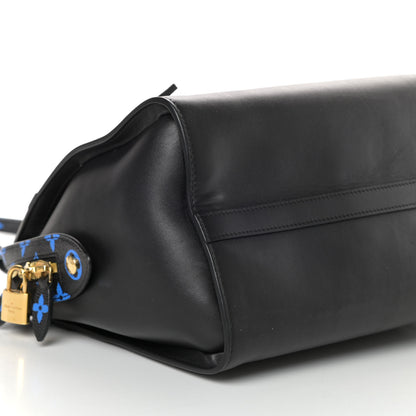 Louis Vuitton Smooth Calfskin Colored Monogram Speedy Amazon MM Blue Black 9 of 10