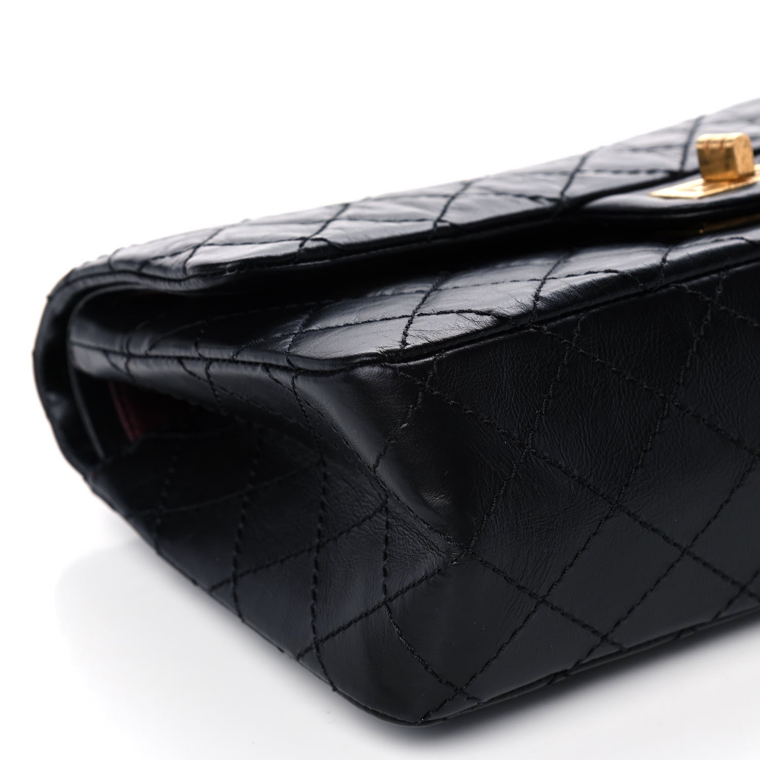 Chanel Aged Calfskin Quilted 2.55 Reissue 225 Flap Black 8 of 11