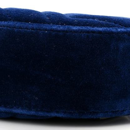 Gucci Velvet Matelasse GG Marmont Belt Bag 75 30 Cobalt Blue 11 of 11